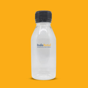 PET 100ml Bening Setcap Hitam